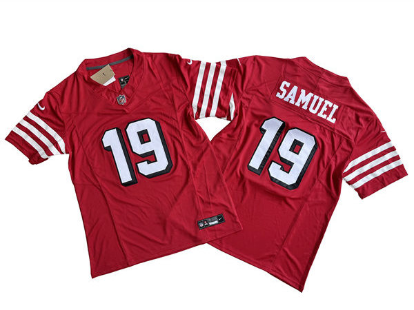Men's San Francisco 49ers #19 Deebo Samuel Nike Scarlet Alternate 2023 F.U.S.E. Vapor Limited Jersey