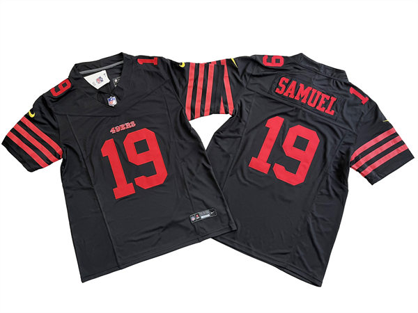 Men's San Francisco 49ers #19 Deebo Samuel Nike Black Alternate 2023 F.U.S.E. Vapor Limited Jersey