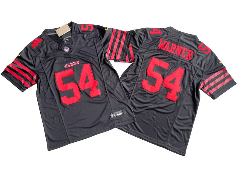 Mens San Francisco 49ers #54 Fred Warner Nike Black Alternate 2023 F.U.S.E. Vapor Limited Jersey