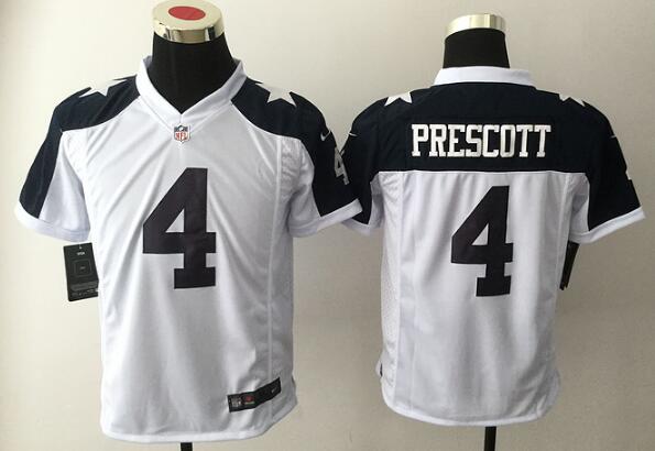 Youth Dallas Cowboys #4 Dak Prescott Nike Color Rush Vapor Limited Jersey