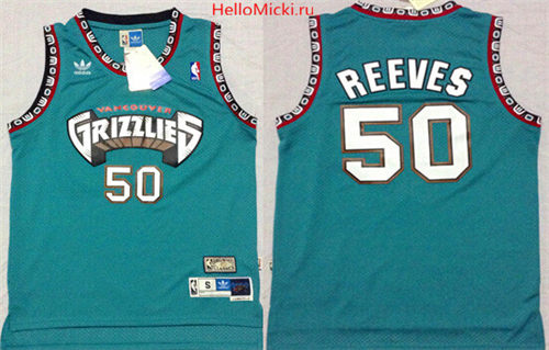 Men's Memphis Grizzlies #50 Bryant Reeves ABA Hardwood Classics Green Throwback Swingman Jersey