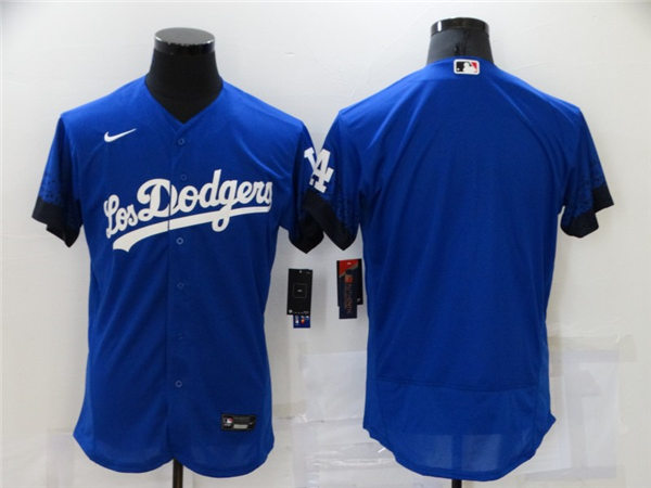 Mens Los Angeles Dodgers Blank Royal 2021 City Connect Team Jersey