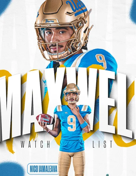 UCLA Bruins #9 Nico Iamaleava 2025 BIG Royal Football Game Jersey