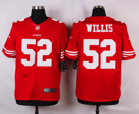 Men's San Francisco 49ers Retired Player #52 Patrick Willis Scarlet Red NFL Nike Elite Jersey