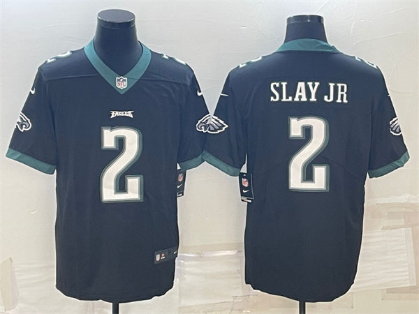 Mens Philadelphia Eagles #2 Darius Slay Jr Nike Black NFL Vapor Limited Jersey