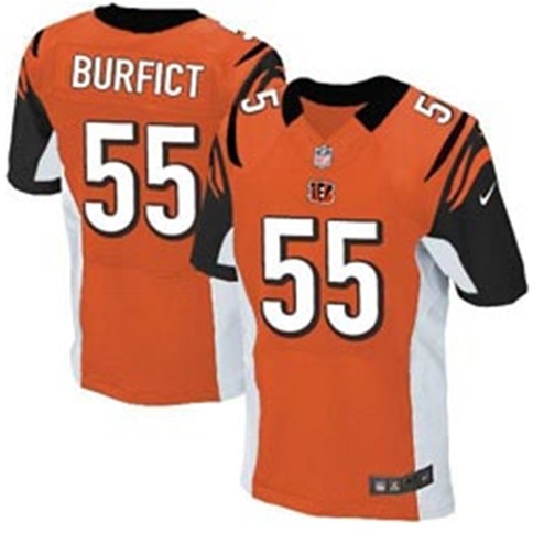 Nike Elite Jersey Cincinnati Bengals #55  Vontaze Burfict  Team Color Orange