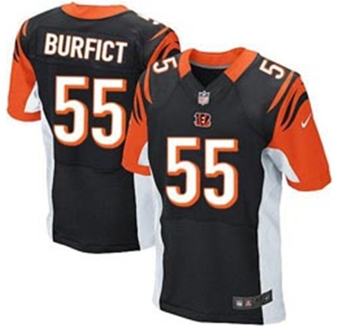 Nike Elite Jersey Cincinnati Bengals #55 Vontaze Burfict  Team Color Black