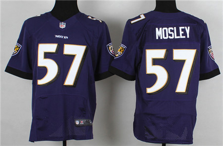Men's Baltimore Ravens #57 C.J. Mosley Purple 2013 Nik Elite Jersey