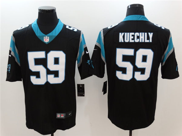 Men's Carolina Panthers #59 Luke Kuechly  Black Nike Vapor Untouchable Limited Jersey