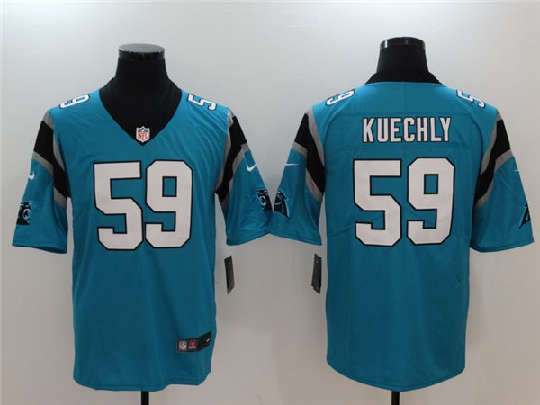 Men's Carolina Panthers #59 Luke Kuechly Blue Nike Vapor Untouchable Limited Jersey