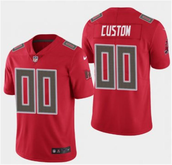 Men's Custom Tampa Bay Buccaneers Nike Red Color Rush Limted Adults Personal Football Jersey
