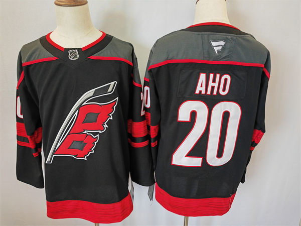 Men's Carolina Hurricanes #20 Sebastian Aho Fanatics Black Home Player Jersey