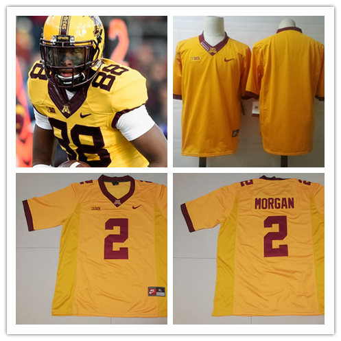 Men's Minnesota Golden Gophers Custom Gold Nike NCAA College Football Jersey