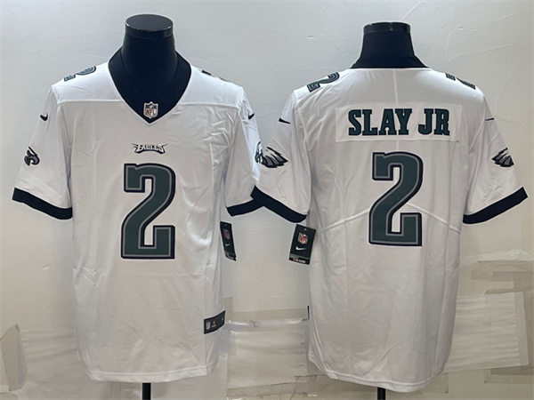 Mens Philadelphia Eagles #2 Darius Slay Jr Nike White NFL Vapor Limited Jersey