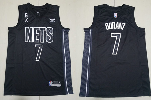 Men's Brooklyn Nets #7 Kevin Durant Black 2022-23 Statement Edition Swingman Jersey