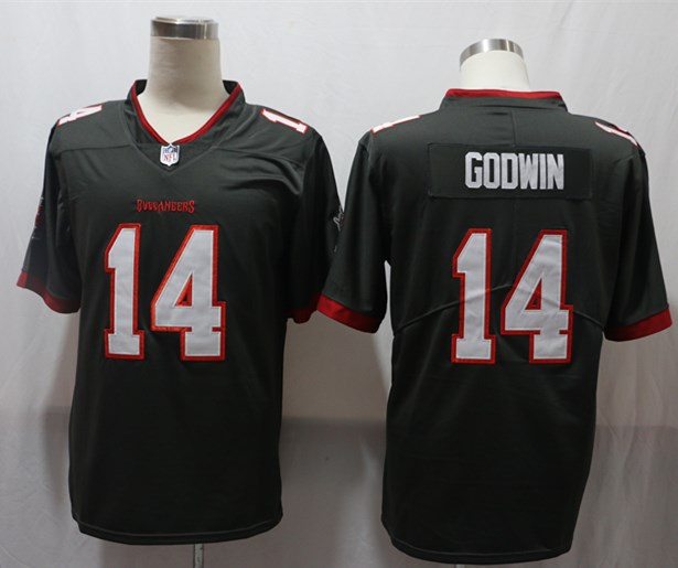 Men's Nike #14 Chris Godwin Pewter Tampa Bay Buccaneers Alternate Vapor Limited Jersey