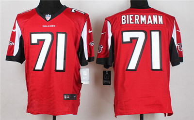 Men's Atlanta Falcons #71 Kroy Biermann Nike Red Elite Jersey