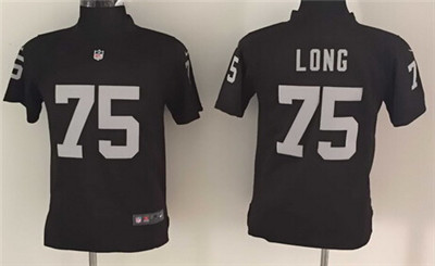 Youth Oakland Raiders #75 Howie Long Nike Black Game Jersey