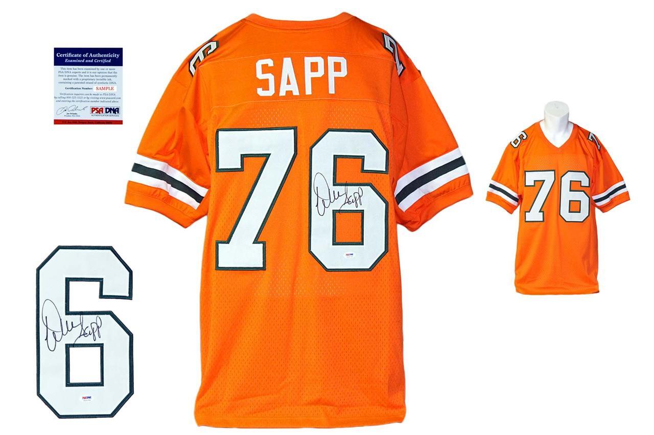 Miami Hurricanes #76 Warren Sapp Nike Orange Throwback Football Jersey