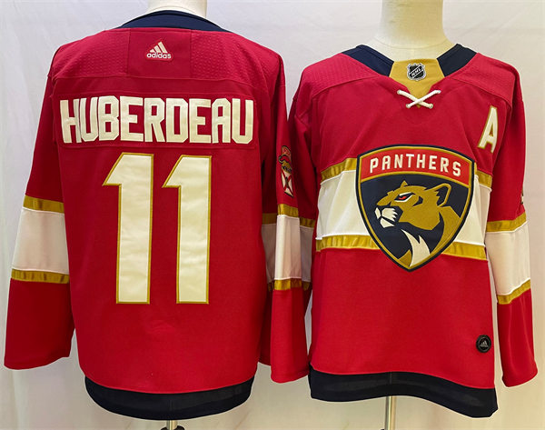 Men's Florida Panthers  #11 Jonathan Huberdeau adidas Red Home Jersey