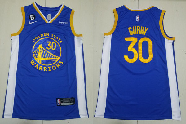 Men's Golden State Warriors #30 Stephen Curry Diamond Nike Royal Icon Edition Swingman Jersey