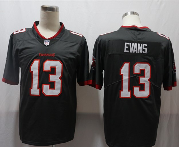 Mens Tampa Bay Buccaneers #13 Mike Evans Nike Pewter Alternate Vapor Limited Jersey