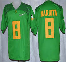 Men's Oregon Ducks #8 Marcus Mariota Nike 2015 College Football Playoff Rose Bowl Special Event Jersey - Apple Green
