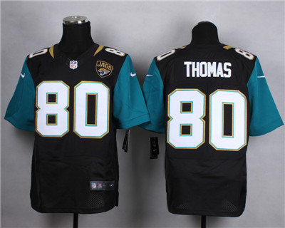 Men's Jacksonville Jaguars #80 Julius Thomas  2013 Black Nik Elite Jersey