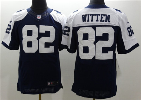 Mens Nike Dallas Cowboys Jersey #82 Jason Witten Elite  Thanksgiving Blue