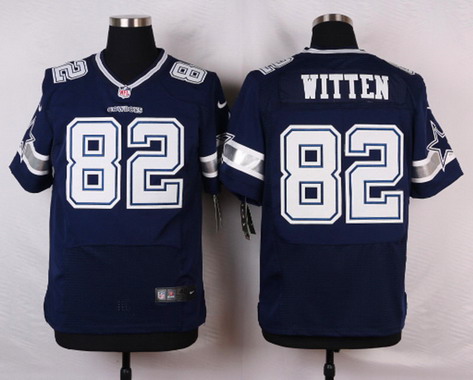Nike Dallas Cowboys #82 Jason Witten Blue Elite Style Jersey