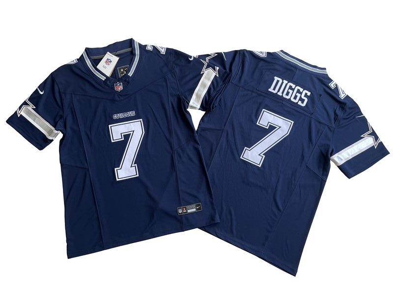 Mens Dallas Cowboys #7 Trevon Diggs Nike 2023 Navy Vapor F.U.S.E. Limited Jersey