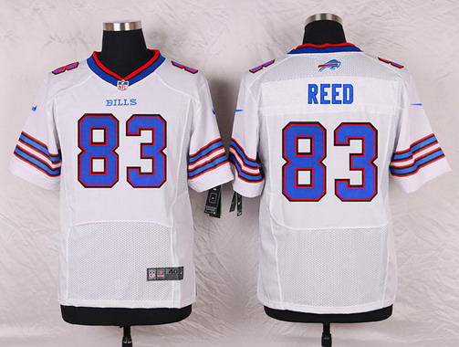 Men's Buffalo Bills #83 Andre Reed Nike White Elite Jersey