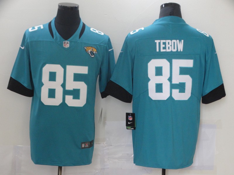 Men's Jacksonville Jaguars #85 Tim Tebow Nike Teal Alternate Vapor Jersey