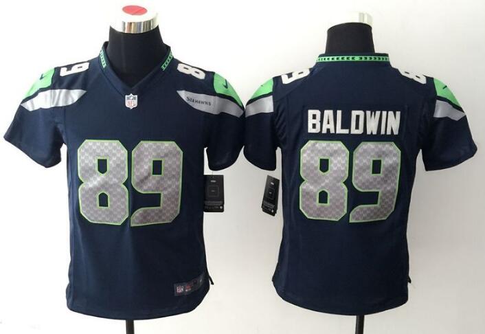 Kid's Seattle Seahawks Nike Game Jersey #89 Doug Baldwin Blue