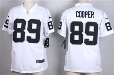 Youth Oakland Raiders #89 Amari Cooper Nike White Game Jersey