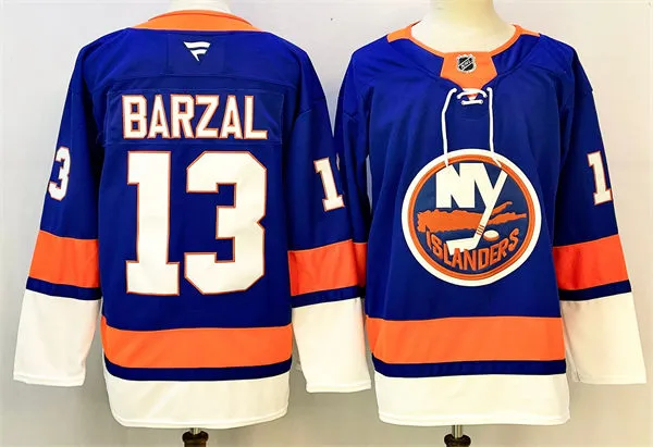 Men's New York Islanders #13 Mathew Barzal Fanatics Home Blue Jersey