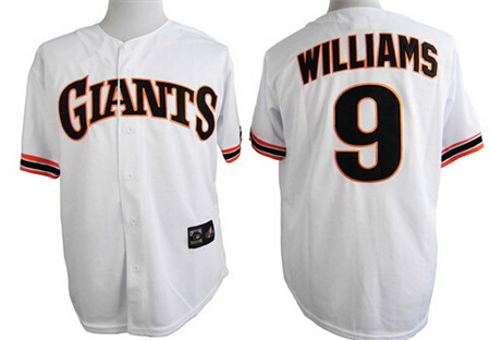 Men's San Francisco Giants #9 Matt Williams 1989 Turn Back The Clock White Majestic Jersey