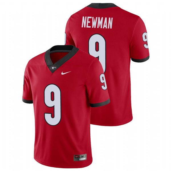 Mens Georgia Bulldogs #9 Jamie Newman Nike Red Home Football Game jersey