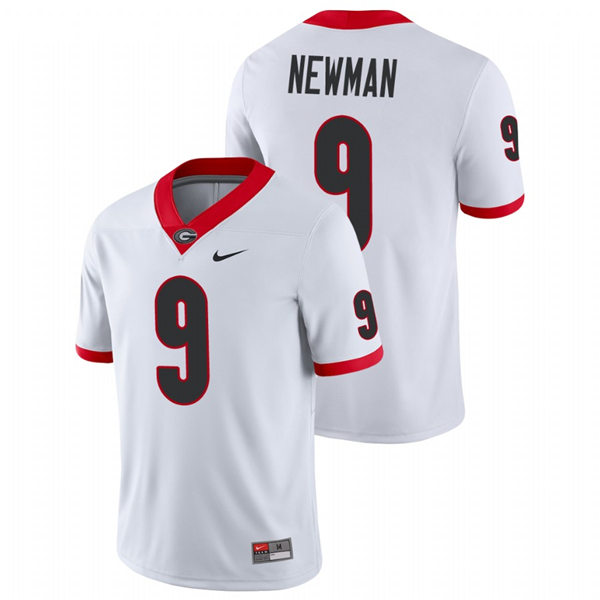 Mens Georgia Bulldogs #9 Jamie Newman Nike White Football Jersey