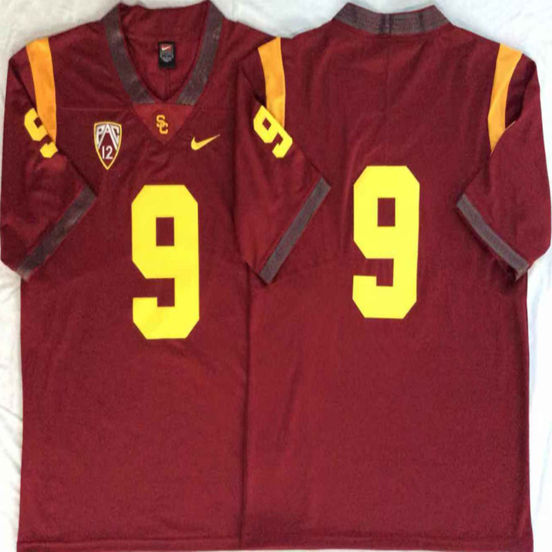 Men's USC Trojans #9 JuJu Smith-Schuster Red Nike NCAA College Vapor Untouchable Football Jersey Without Name
