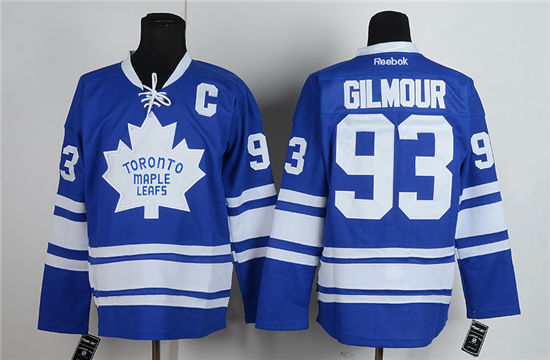 Men's Toronto Maple Leafs #93 Doug Gilmour Blue Third Jersey