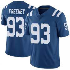 Mens Indianapolis Colts Retired Player #93 Dwight Freeney Nike Royal Vapor Limited Jersey