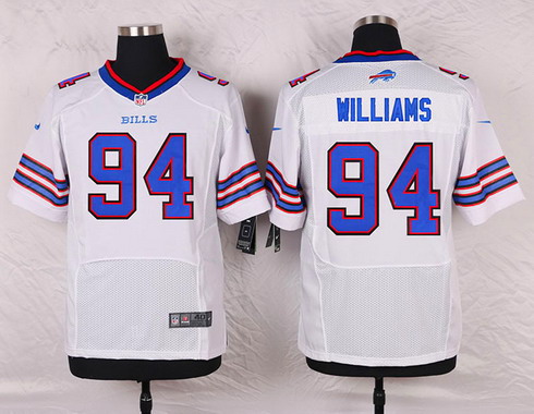 Men's Buffalo Bills #94 Mario Williams Nike White Elite Jersey