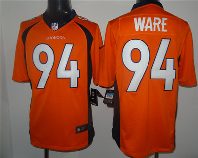 Men's Denver Broncos #94 DeMarcus Ware Orange Nik Elite Jersey