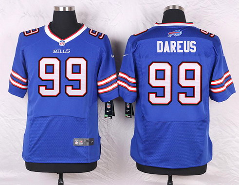Men's Buffalo Bills #99 Marcell Dareus Nike Light Blue Elite Jersey