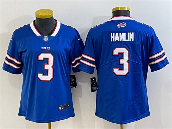 Womens Buffalo Bills #3 Damar Hamlin Nike Royal Limited Jersey