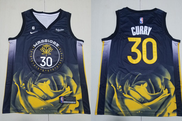 Mens Golden State Warriors #30 Stephen Curry Nike 2022-23 City Edition Swingman Jersey Black