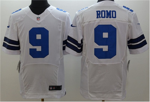 Nike NFL Jersey Dallas Cowboys #9 Tony Romo White Elite Style Jersey