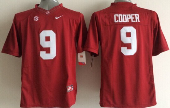Kids Nike Alabama Crimson Tide #9 Amari Cooper Nike Red Football Jersey