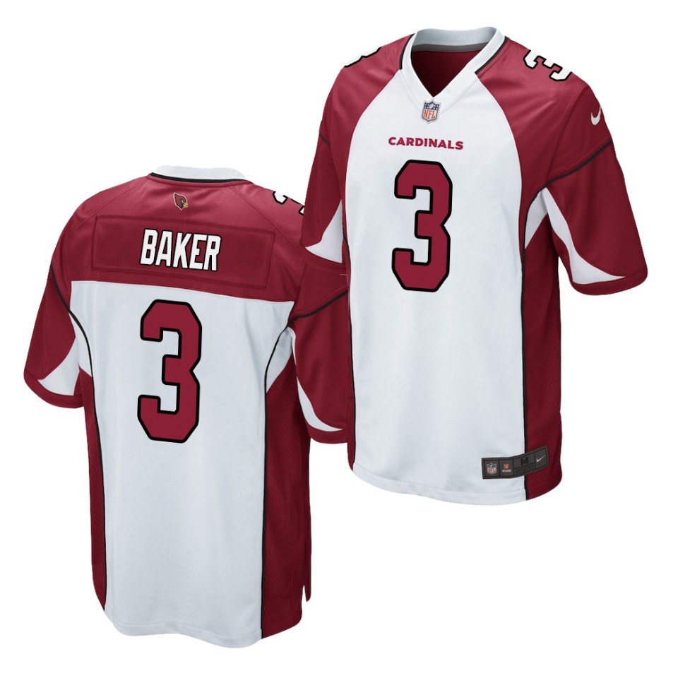 Men's Arizona Cardinals #3 Budda Baker Nike White Vapor Untouchable Jersey